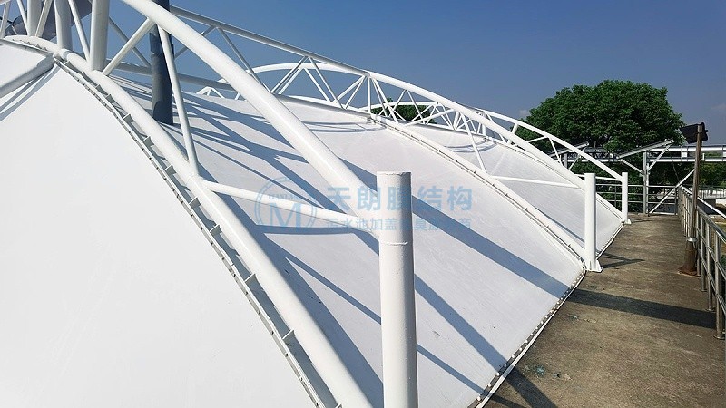 20210110無錫錢惠污水處理廠污水池封閉 20210110無錫錢惠污水處理廠污水池封閉